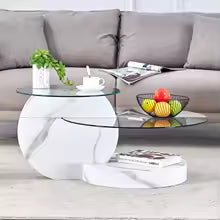 Table Basse Moderne Minimaliste en verre