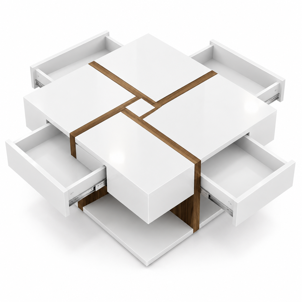 Table Basse Éclat Blanc